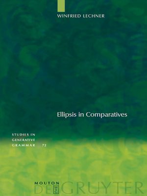 cover image of Ellipsis in Comparatives